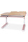 Детский стол Mealux Oxford Wood PN Lite (арт. BD-920 Wood PN Lite) - столешница дерево / накладки розовые (коробок-2 шт.)