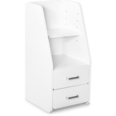 Тумбочка Mealux BD-C12 White с надстройкой (арт. BD-C12 W) - цвет белый (коробок 1 шт.)