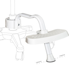 Подставка для кресел Mealux BD-P4 White ( арт. BD-P4 W) - пластик белый ( коробок - 1шт.)