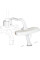 Подставка для кресел Mealux BD-P4 White ( арт. BD-P4 W) - пластик белый ( коробок - 1шт.)