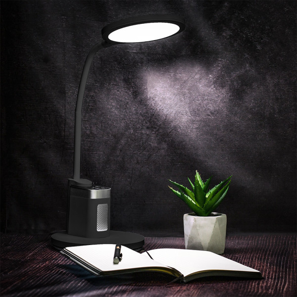 Лампа светодиодная Mealux DL-420 Black (арт. BL1136B Black) - цвет пластика черный (коробок 1шт.)