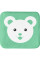 Подушка для стульчика Z (арт. Cusion Z Teddy) - цвет ткани зеленый с мишкой