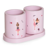 Набір з двох стаканів-органайзерів Cute Ballerina Pink