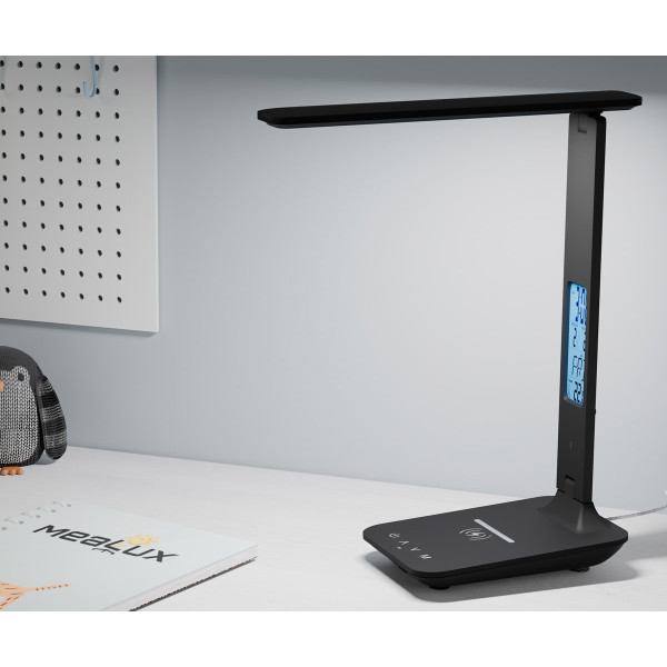Лампа светодиодная Mealux DL-430 Black (арт. DL-430 Black) - цвет пластика черный (коробок 1 шт.)