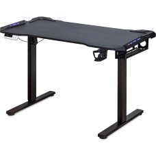 Стіл Mealux PowerDesk Carbon RGB з електрорегулюванням висоти (арт. EVO-201 Carbon / B) - стільниця карбон / ніжки чорні (коробок 2 шт.)