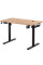 Стіл Mealux PowerDesk Energy Mahogany з електрорегулюванням висоти (арт. EVO-201 Energy Mahogany/B) - стільниця червоне дерево / чорні ніжки (коробок 2 шт.)
