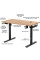 Стіл Mealux PowerDesk Energy Mahogany з електрорегулюванням висоти (арт. EVO-201 Energy Mahogany/B) - стільниця червоне дерево / чорні ніжки (коробок 2 шт.)