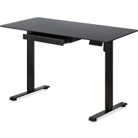 Стіл Mealux PowerDesk Glass Black з електрорегулюванням висоти (арт. EVO-201 Glass/Black) - стільниця скло / чорний (коробок 1 шт.)