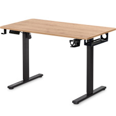 Стол Mealux PowerDesk Lite Mahogany c электрорегулировкой высоты (арт. EVO-201 Lite Mahogany / B) - столешница красное дерево / ножки черные (коробок 2 шт.)