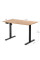 Стол Mealux PowerDesk Lite Mahogany c электрорегулировкой высоты (арт. EVO-201 Lite Mahogany / B) - столешница красное дерево / ножки черные (коробок 2 шт.)