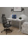 Комплект Mealux PowerDesk Lite White + Leo Air Plus Black (арт. EVO-201 Lite W/W +Y 546 KB) - столешница белая / обивка черная (коробок 3 шт.)