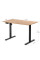 Стол Mealux PowerDesk Lite XL Mahogany (арт. EVO-202 Lite Mahogany/B) – столешница красное дерево/ножки черные (коробок 2 шт.)