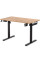 Стол Mealux PowerDesk Lite XL Mahogany (арт. EVO-202 Lite Mahogany/B) – столешница красное дерево/ножки черные (коробок 2 шт.)