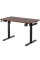 Стіл Mealux PowerDesk Lite XL Walnut (арт. EVO-202 Lite Walnut/B) - стільниця волоський горіх / ніжки чорні (коробок 2 шт.)