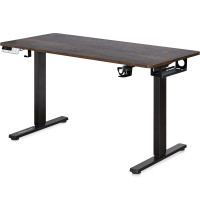Стіл Mealux PowerDesk Duo Antique (арт. EVO-242 Duo Antique / Black) - стільниця дерево Antique/ноги чорні (коробок 2 шт.)
