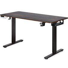 Стіл Mealux PowerDesk Duo Antique (арт. EVO-242 Duo Antique / Black) - стільниця дерево Antique/ноги чорні (коробок 2 шт.)