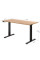 Стіл Mealux PowerDesk Duo Mahogany (арт. EVO-242 Duo Mahogany / B) - стільниця червоне дерево / ніжки чорні (коробок 2 шт.)