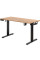 Стіл Mealux PowerDesk Duo XL Mahogany (арт. EVO-252 Duo Mahogany/B) - стільниця червоне дерево / ніжки чорні (коробок 2 шт.)