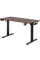 Стіл Mealux PowerDesk Duo XL Walnut (арт. EVO-252 Duo Walnut/B) - стільниця волоський горіх / ніжки чорні (коробок 2 шт.)