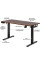 Стіл Mealux PowerDesk Duo XL Walnut (арт. EVO-252 Duo Walnut/B) - стільниця волоський горіх / ніжки чорні (коробок 2 шт.)