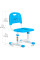 Стульчик Evo-kids EVO-301 BL (арт.EVO-301 BL) белый металл / сиденье,спинка,накладки-голубые (коробок-1шт.)
