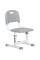 Стульчик Evo-kids EVO-301 G (арт.EVO-301 G) белый металл / сиденье,спинка,накладки-серые (коробок-1шт.)