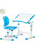 Комплект Evo-kids (стол+стул) Evo-03 Ergo Blue (арт. Evo-03 Ergo BL) - столешница белая / цвет пластика голубой (коробок-1 шт.)
