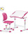 Комплект Evo-kids (стул+стол) Evo-03 Ergo Pink (арт. Evo-03 Ergo PN) - столешница белая / цвет пластика розовый (коробок-1 шт.)
