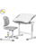 Комплект Evo-kids (стол+стул) Evo-05 Ergo Grey (арт. Evo-05 Ergo G) - столешница белая / цвет пластика серый (коробок-1 шт.)