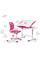 Комплект Evo-kids (стол+стул) Evo-05 Ergo Pink (арт. Evo-05 Ergo PN) - столешница белая / цвет пластика розовый (коробок-1 шт.)