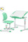 Комплект Evo-kids (стол+стул) Evo-05 Ergo Green (арт. Evo-05 Ergo Z) - столешница белая / цвет пластика зеленый (коробок-1 шт.)
