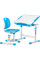 Комплект Evo-kids (стіл+стілець) Evo-06 Ergo Blue (арт. Evo-06 Ergo BL) - стільниця біла / колір пластика блакитний (коробок-1 шт.)