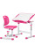 Комплект Evo-kids (стол+стул) Evo-06 Ergo Pink (арт. Evo-06 Ergo PN) - столешница белая / цвет пластика розовый (коробок-1 шт.)