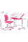 Комплект Evo-kids (стол+стул) Evo-06 Ergo Pink (арт. Evo-06 Ergo PN) - столешница белая / цвет пластика розовый (коробок-1 шт.)