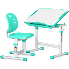 Комплект Evo-kids (стол+стул) Evo-06 Ergo Green (арт. Evo-06 Ergo Z) - столешница белая / цвет пластика зеленый (коробок-1 шт.)