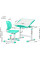 Комплект Evo-kids (стол+стул) Evo-06 Ergo Green (арт. Evo-06 Ergo Z) - столешница белая / цвет пластика зеленый (коробок-1 шт.)