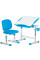 Комплект Evo-kids (стіл+стілець) Evo-06 Plus Blue (арт. Evo-06 Plus BL) - стільниця біла / колір пластика блакитний (коробок-1 шт.)