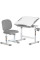 Комплект Evo-kids (стіл+стілець) Evo-06 Plus Grey (арт. Evo-06 Plus G) - стільниця біла / колір пластика сірий (коробок-1 шт.)