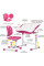 Комплект Evo-kids (стол+стул) Evo-06 Plus Pink (арт. Evo-06 Plus PN) - столешница белая / цвет пластика розовый (коробок-1 шт.)