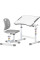 Комплект Evo-kids (стол+стул) Evo-07 Ergo Grey (арт. Evo-07 Ergo G) - столешница белая / цвет пластика серый (коробок-1 шт.)