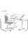 Комплект Evo-kids (стол+стул) Evo-07 Ergo Grey (арт. Evo-07 Ergo G) - столешница белая / цвет пластика серый (коробок-1 шт.)