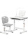 Комплект Evo-kids (стул+стол+полка+лампа) Evo-17 G Ergo (арт. Evo-17 G Ergo) - столешница белая / цвет пластика серый (коробок-1 шт.)
