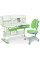Комплект Evo-kids Evo 50 Z Green (арт. Evo-50 Z + кресло Y-115 KZ) /(стол+ящик+надстройка+кресло)/ белая столешница, цвет пластика зеленый (коробок-5 шт.)