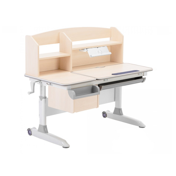 Детский стол ErgoKids Romana MG Multicolor (арт. Evo-70 MG/MC) - столешница клен / накладки на ножках серые (коробок-2 шт.)