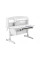 Дитячий стіл ErgoKids Romana W Multicolor (арт. Evo-70 W/MC) - стільниця біла / накладки на ніжках сірі (коробок-2 шт.)