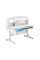 Дитячий стіл ErgoKids Romana W Multicolor (арт. Evo-70 W/MC) - стільниця біла / накладки на ніжках сірі (коробок-2 шт.)