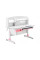 Дитячий стіл ErgoKids Romana W Multicolor (арт. Evo-70 W/MC) - стільниця біла / накладки на ніжках сірі (коробок-2 шт.)