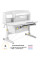 Дитячий стіл ErgoKids Romana W Multicolor (арт. Evo-70 W/MC) - стільниця біла / накладки на ніжках сірі (коробок-2 шт.)