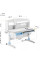 Дитячий стіл ErgoKids Romana W Multicolor (арт. Evo-70 W/MC) - стільниця біла / накладки на ніжках сірі (коробок-2 шт.)