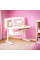 Дитячий стіл ErgoKids Romana W Multicolor (арт. Evo-70 W/MC) - стільниця біла / накладки на ніжках сірі (коробок-2 шт.)